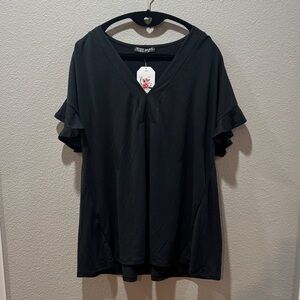 🖤✨ NWT Shop Basic Elegant Black Women’s Top – Size M ✨🖤